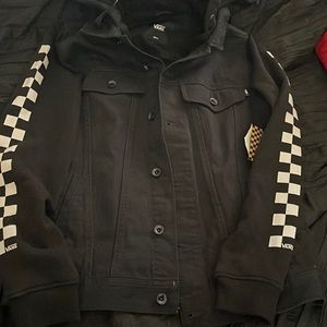 Vans jacket with hoodie with tags